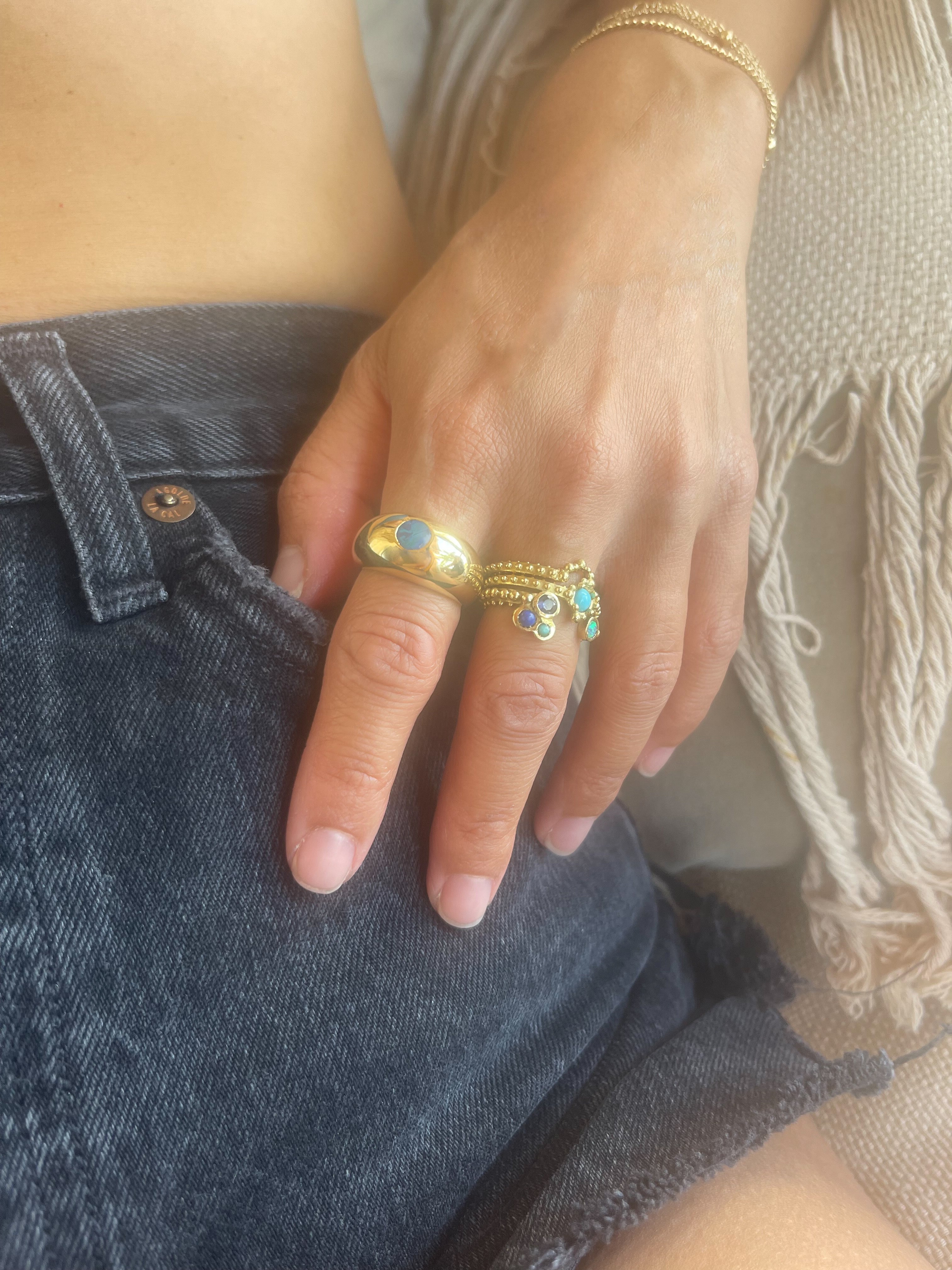 SEASPELL | OPAL DOME RING | In-Stock