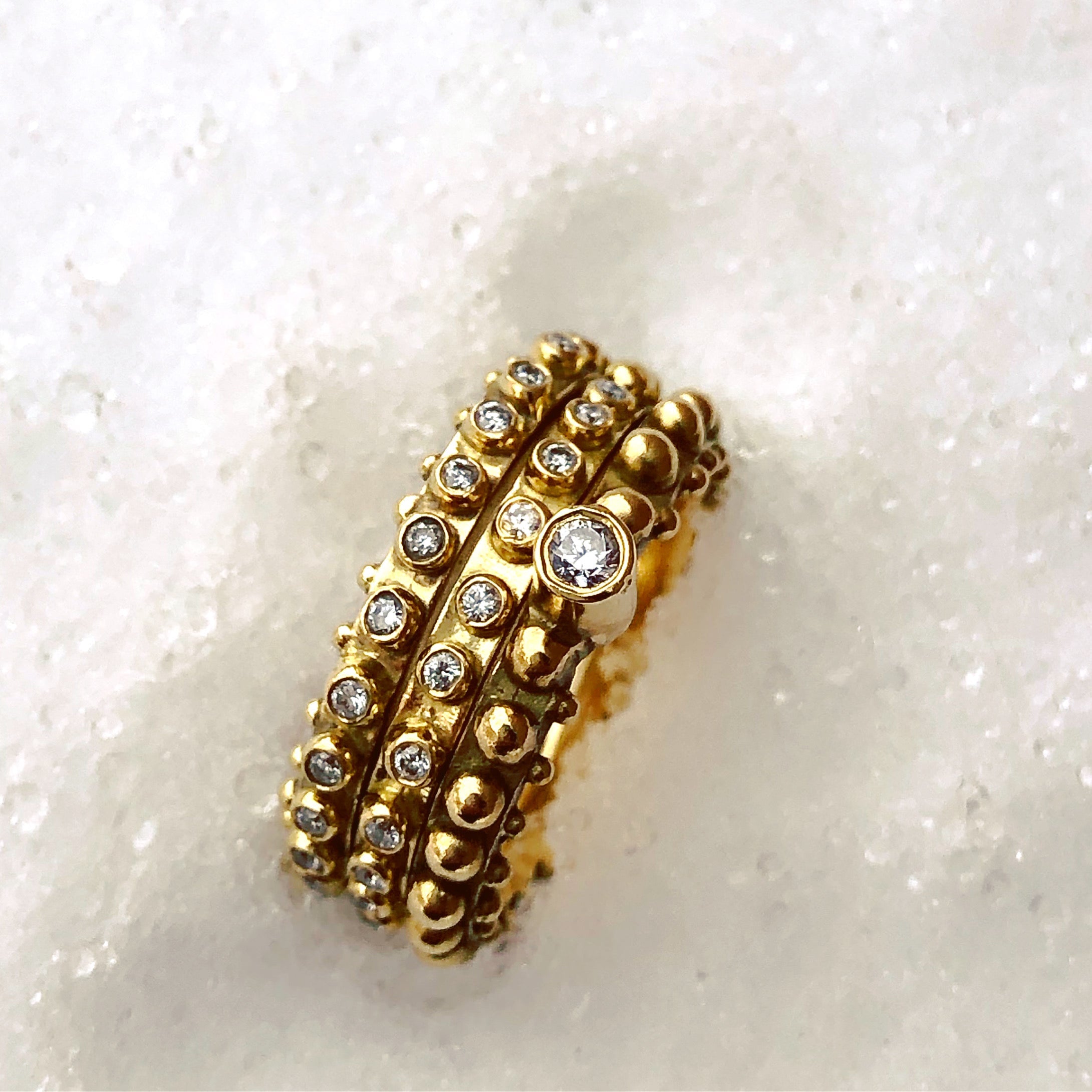 BOHEME HALF-ETERNITY DIAMOND RING 18KR