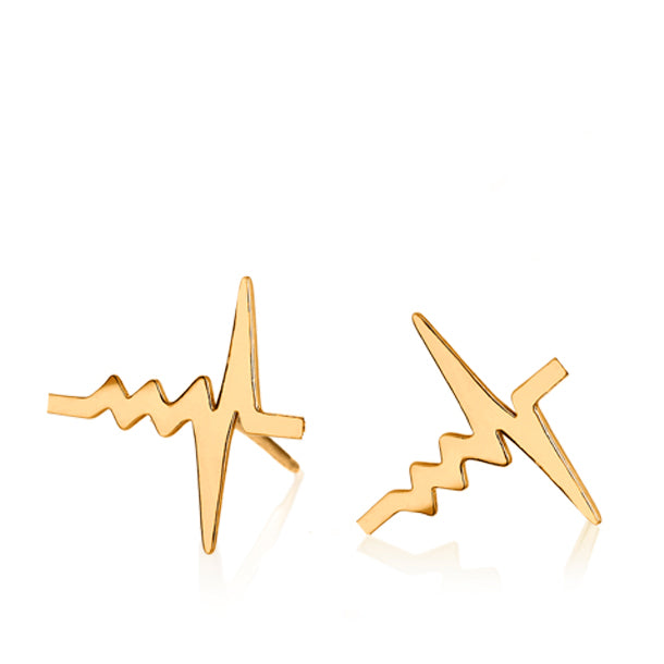 AMOUR HEARTBEAT STUD EARRINGS