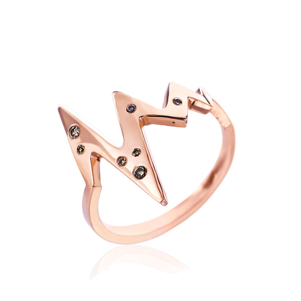 AMOUR DIAMOND HEARTBEAT RING 18KR