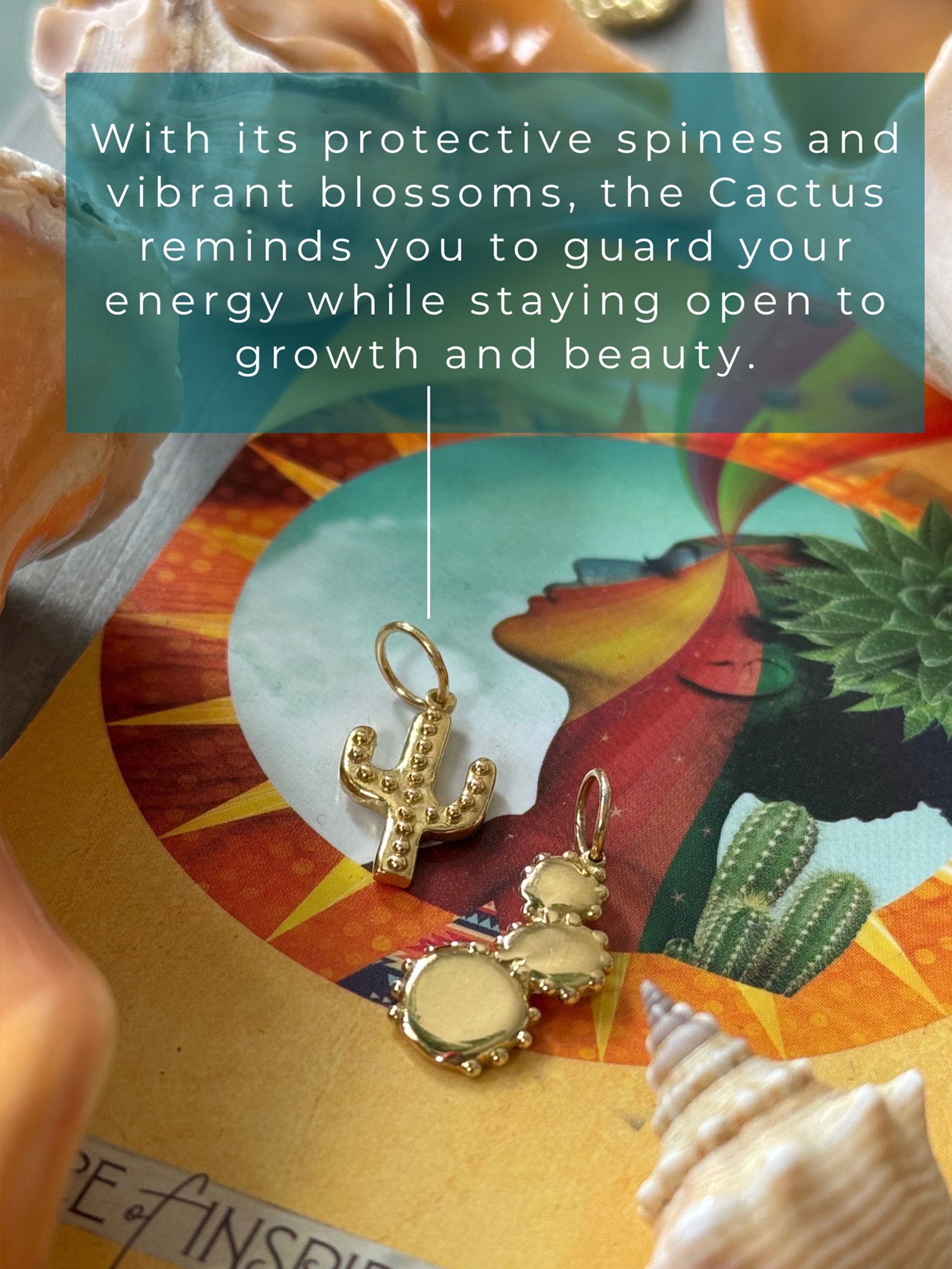 BOHEME BLOOMING CACTUS CHARM | In-Stock