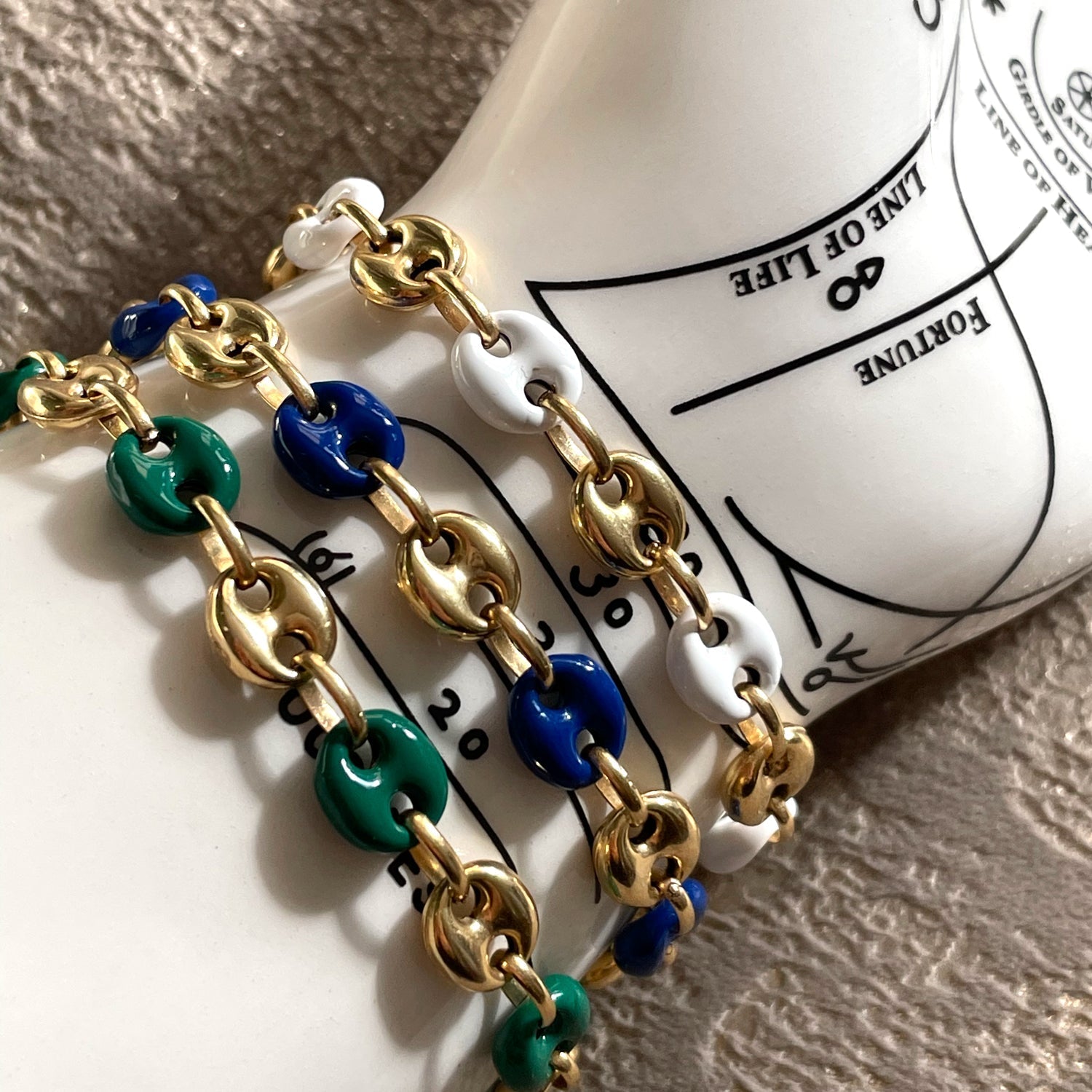 BOHEME GREEN ENAMEL BRACELET MARIN | In-Stock