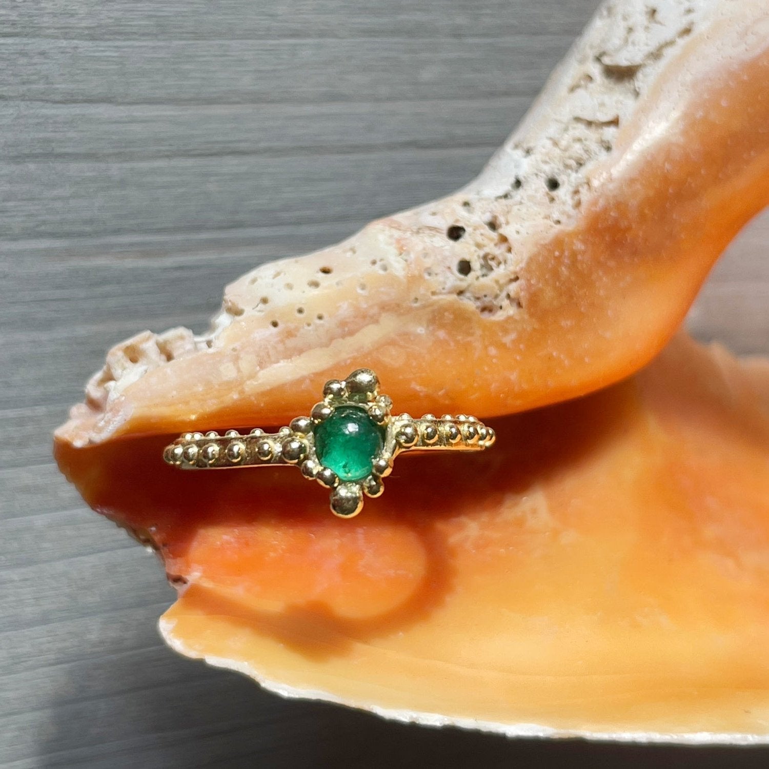 BOHEME BUBBLE EMERALD RING  | In-Stock