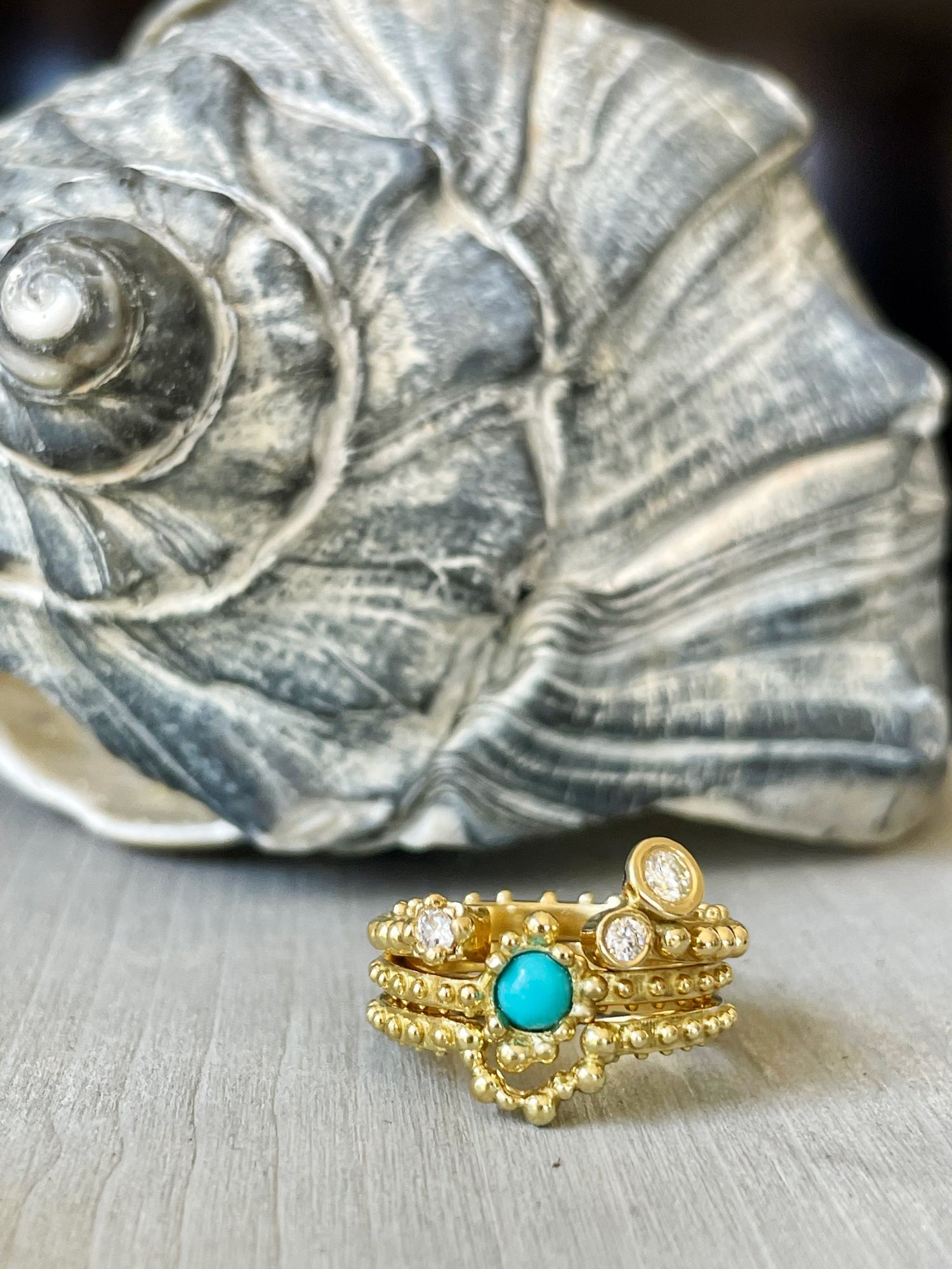 BOHEME BUBBLE EMERALD RING  | In-Stock