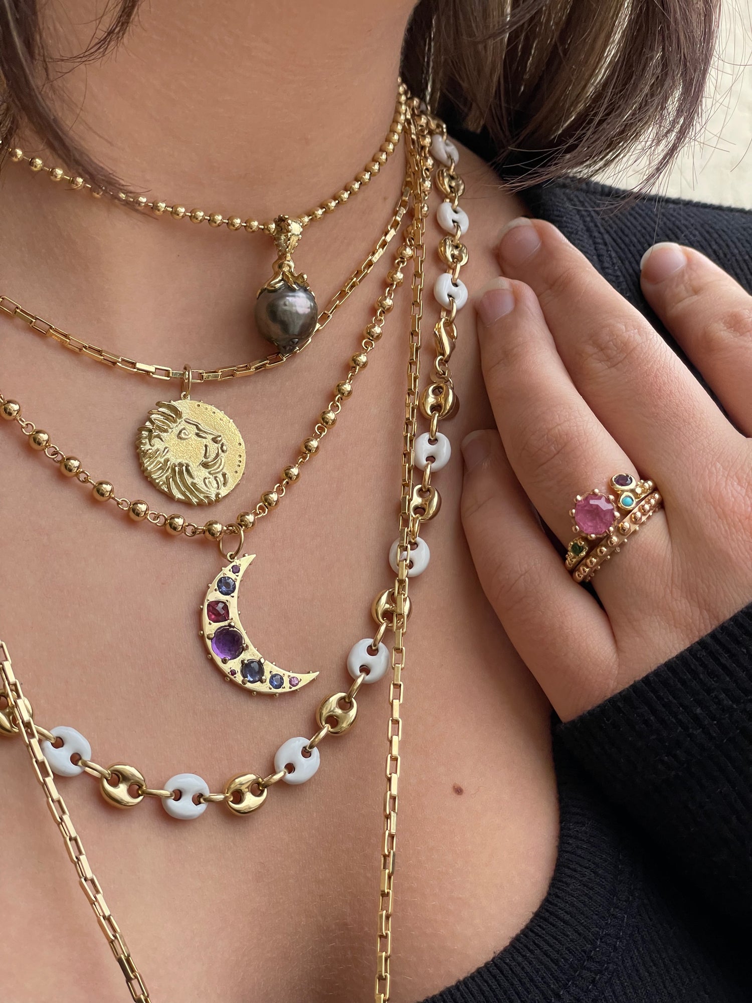 BOHEME GRANDE LUNE CRESCENT CHARM