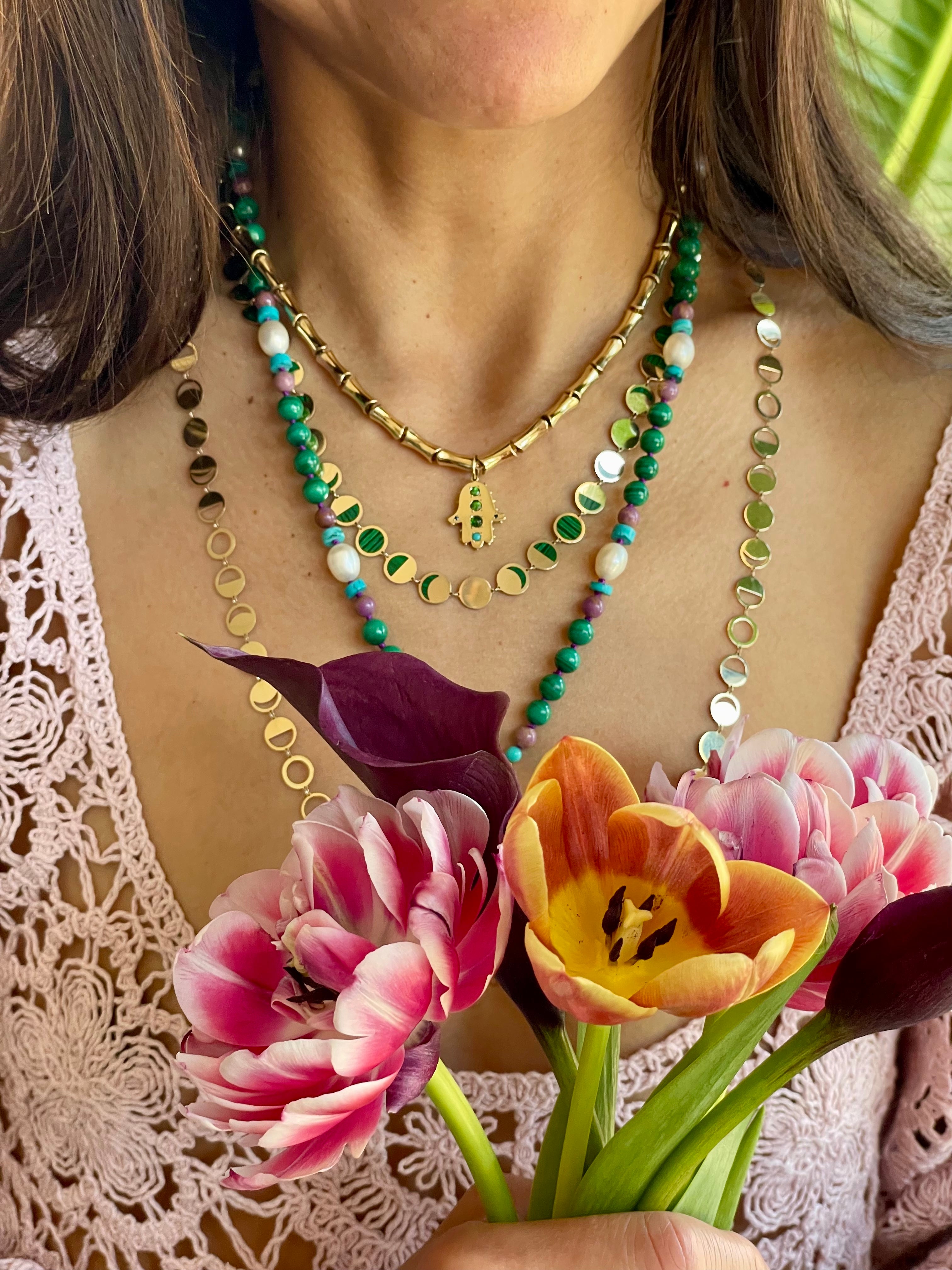 BOHEME CONFETTI LUNE VERTE CHAIN