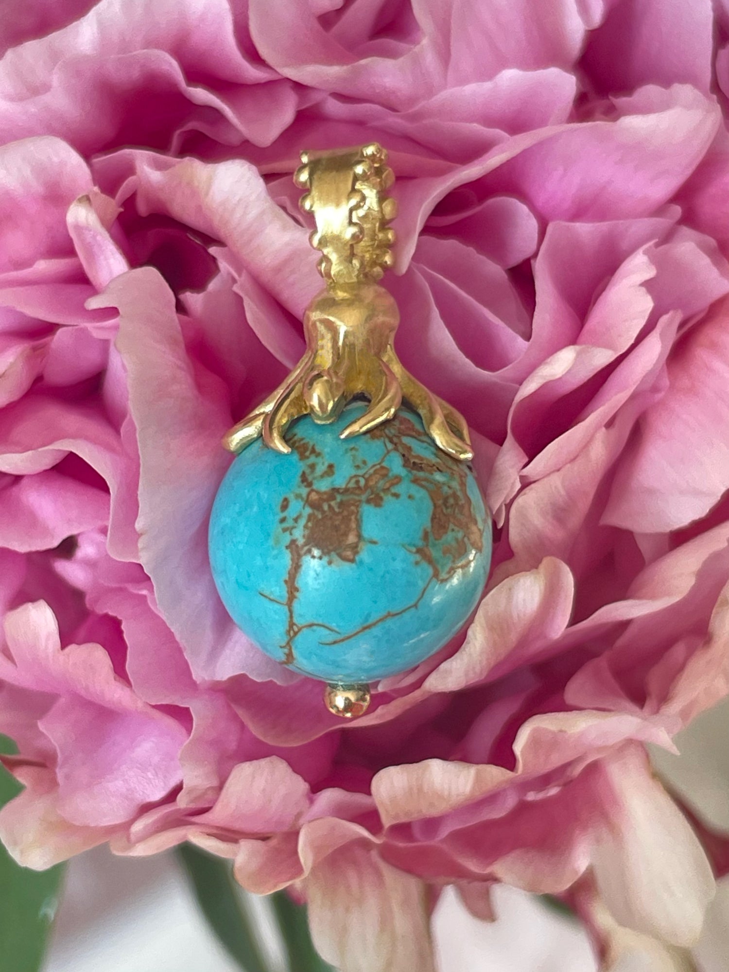 BOHEME TURQUOISE MATTE OCTOPUS CHARM