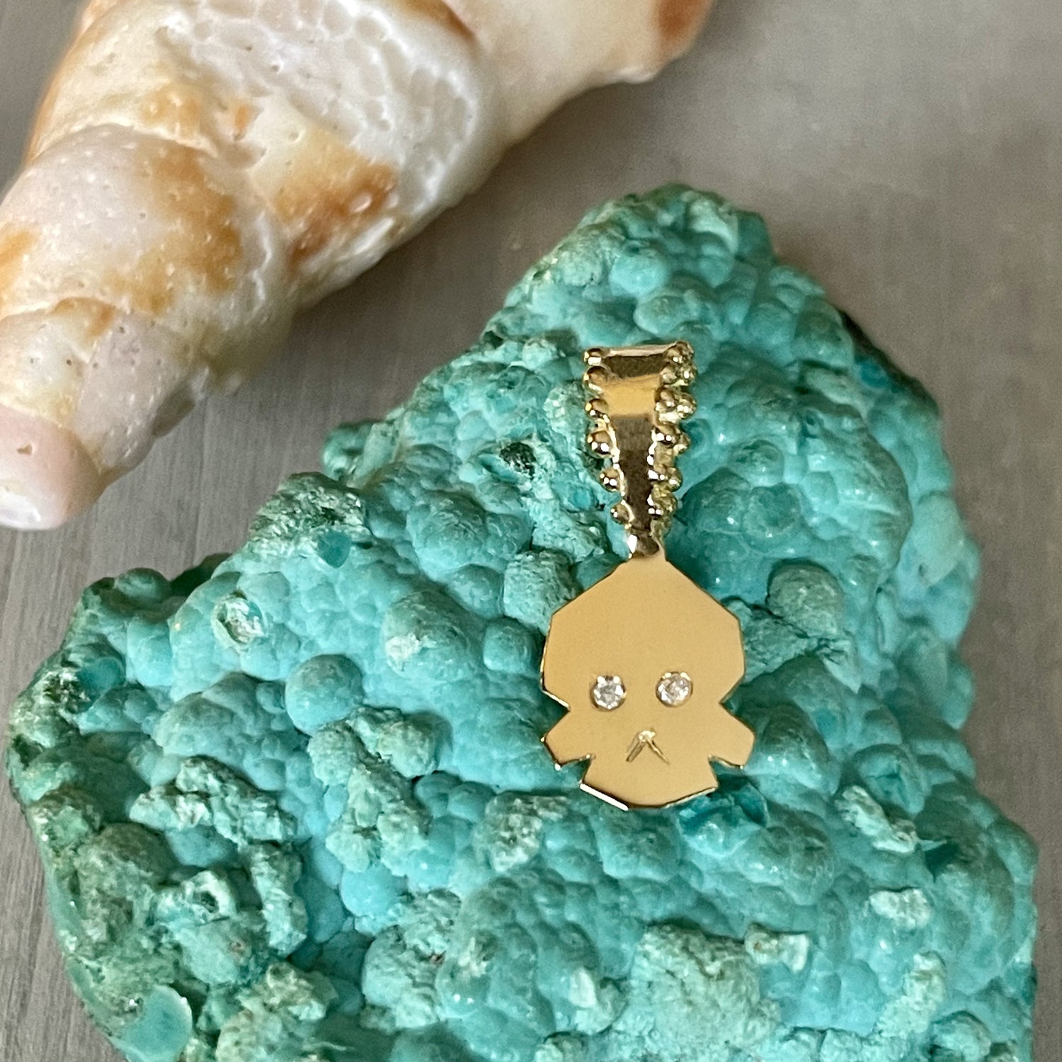 FACETTE PETIT DIAMOND SKULL CHARM | In-Stock