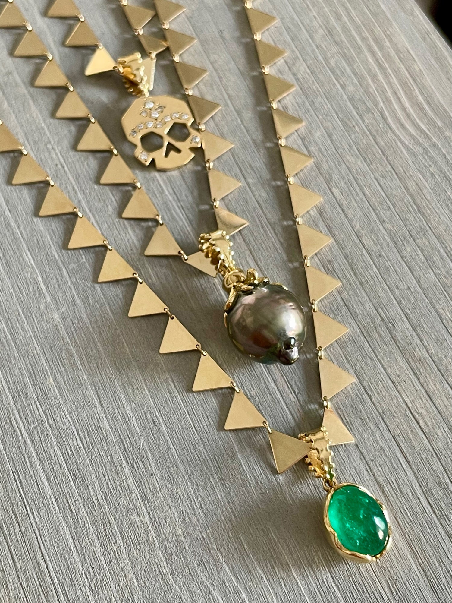 BOHEME RADIANT TRIANGLE 18K GOLD CHAIN | In-Stock