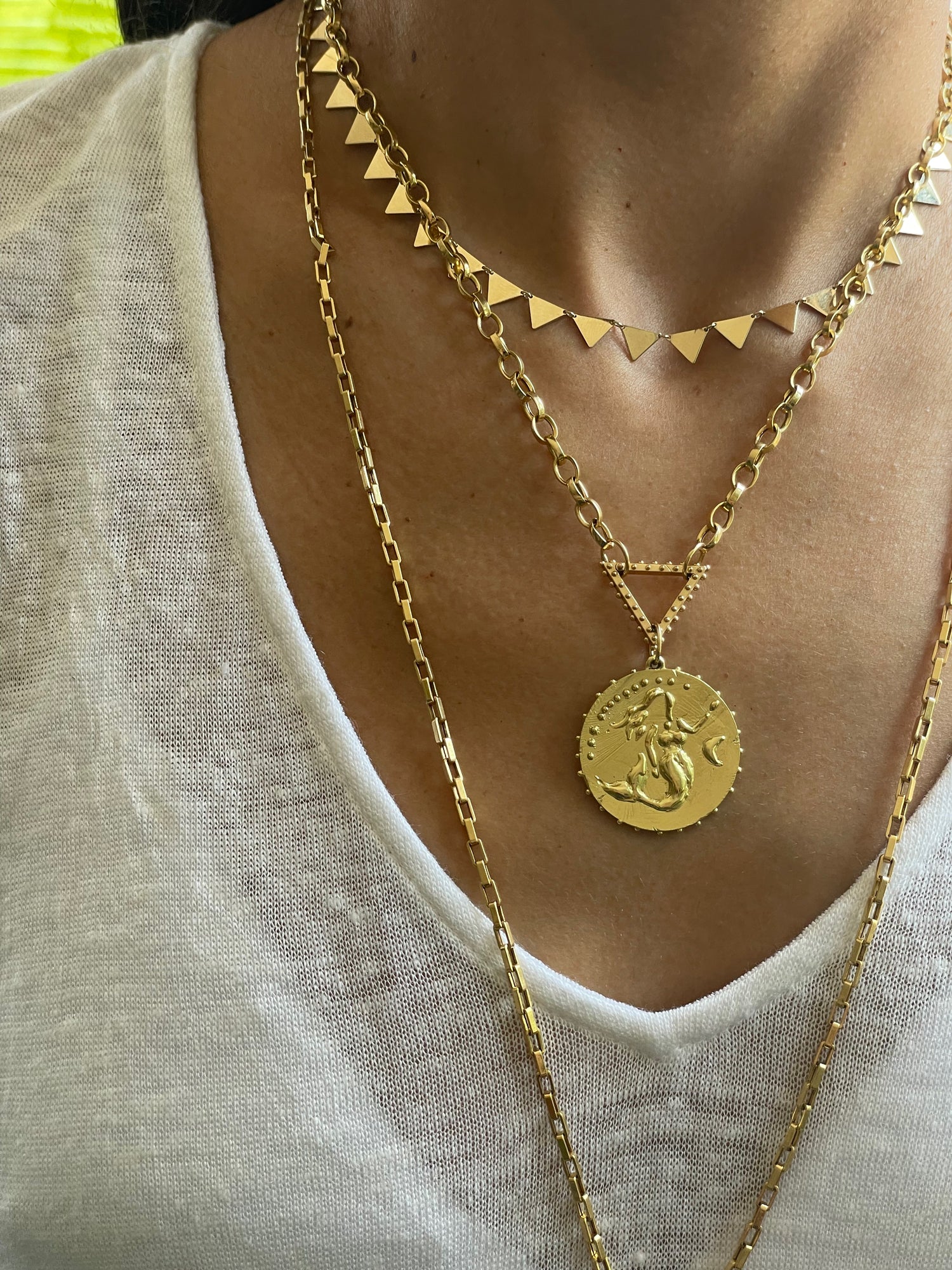 BOHEME RADIANT TRIANGLE GOLD CHAIN