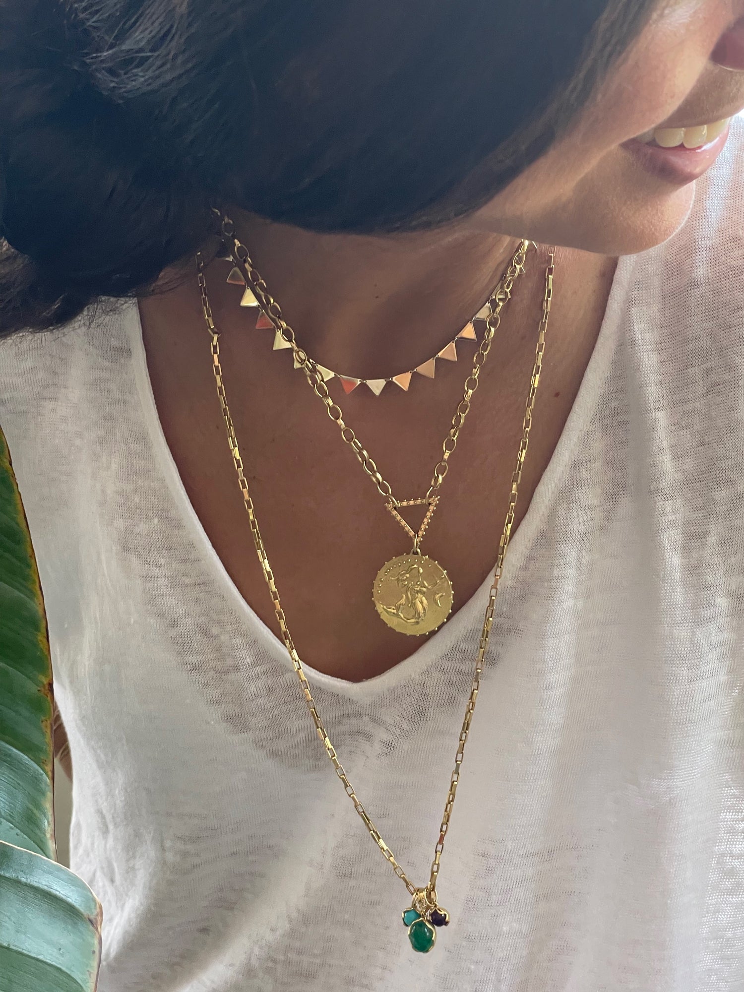 BOHEME RADIANT TRIANGLE 18K GOLD CHAIN | In-Stock