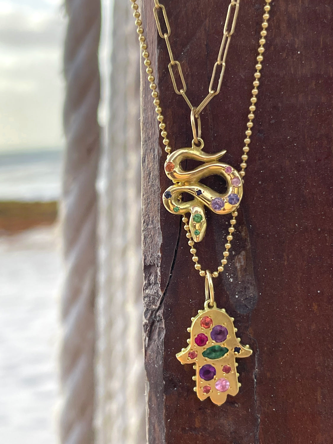 BOHEME RAINBOW SERPENT CHARM | Crafted-to-Order