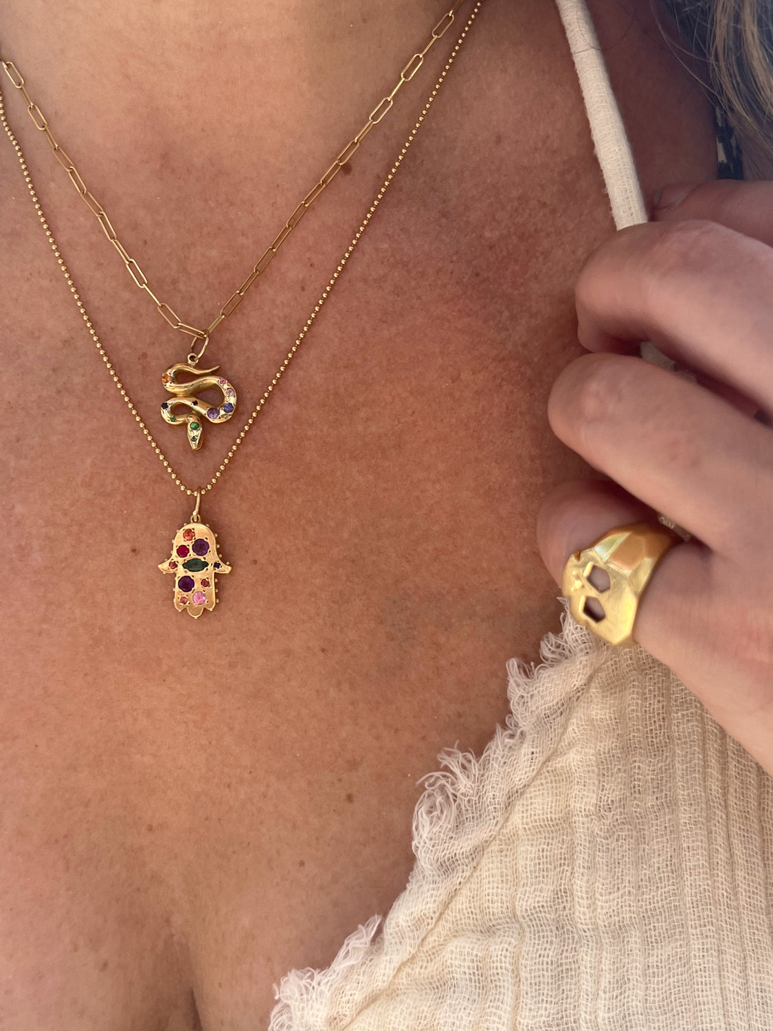 BOHEME RAINBOW SERPENT CHARM | Crafted-to-Order