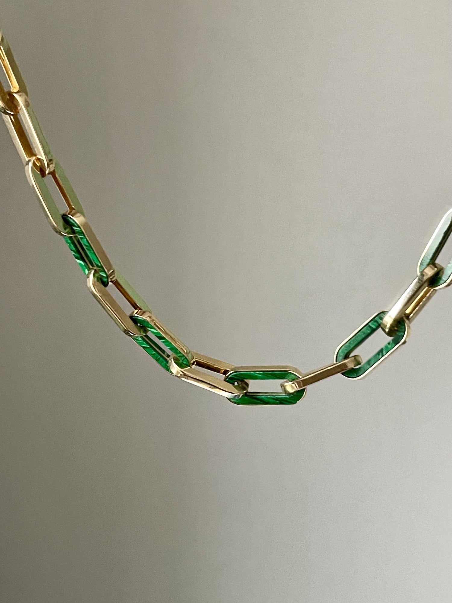 BOHEME MALACHITE SOULMATE GOLD CHAIN