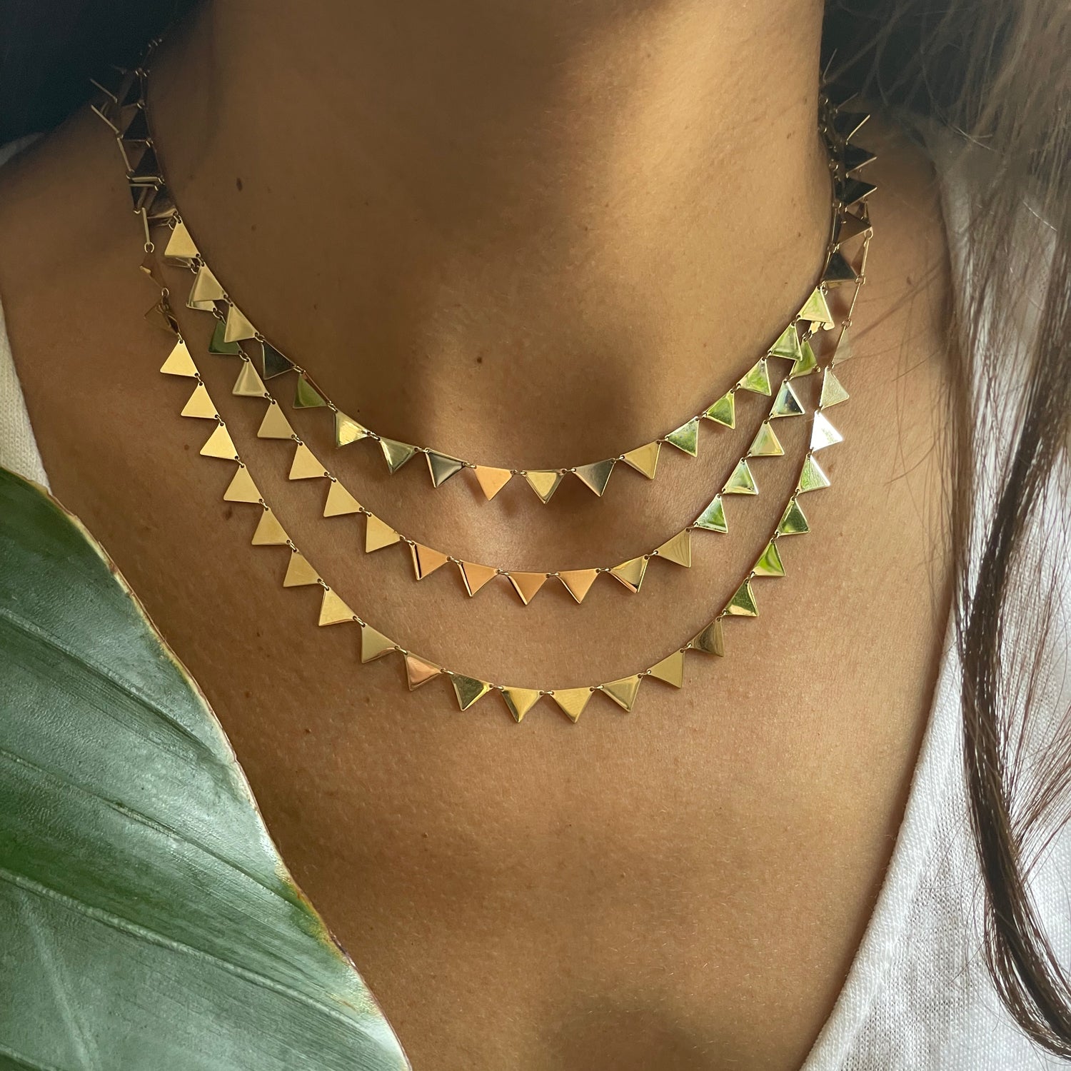 BOHEME RADIANT TRIANGLE 14K GOLD CHAIN | In-Stock