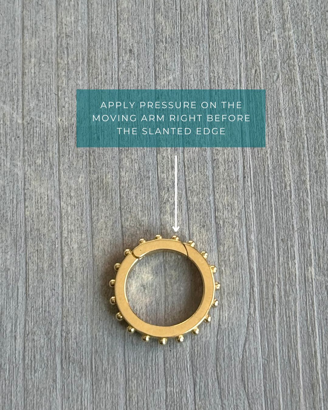 BOHEME SMALL CLICKER CHARM Yellow Gold | Crafted-to-Order