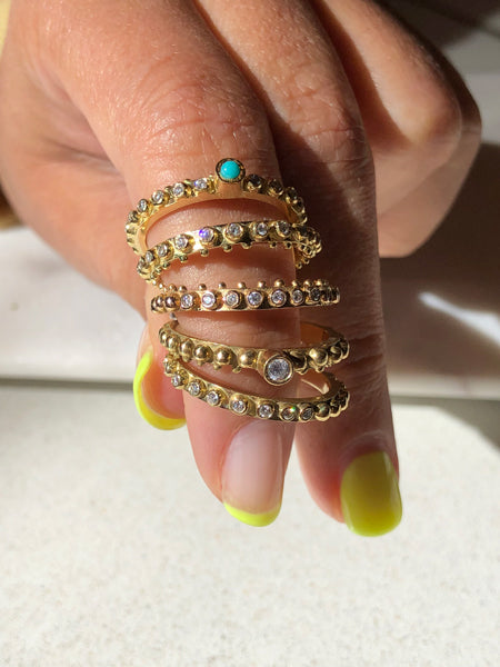 BOHEME HALF-ETERNITY DIAMOND RING 18KR