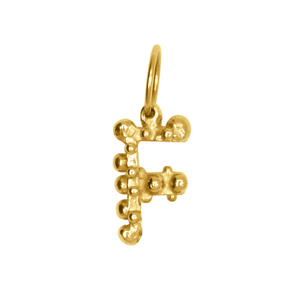 BOHEME "F" INITIAL CHARM | In-Stock