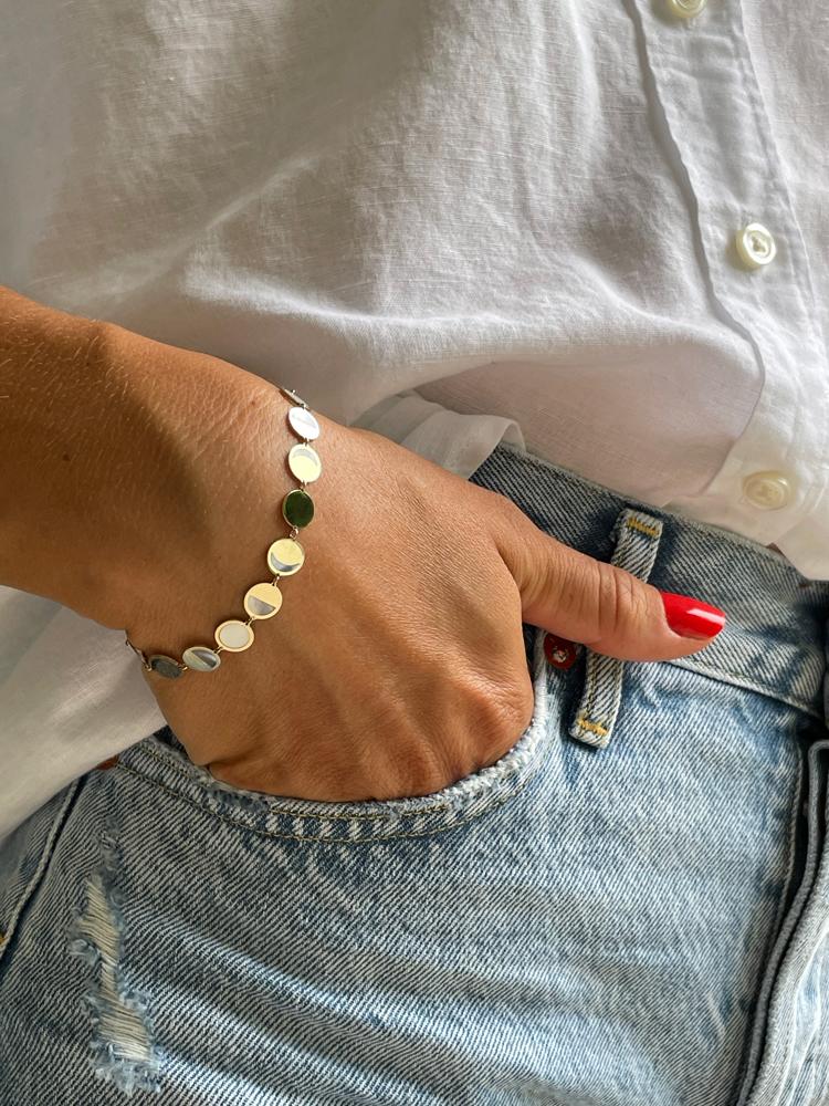 BOHEME CONFETTI LUNE 18KY GOLD BRACELET | In-Stock
