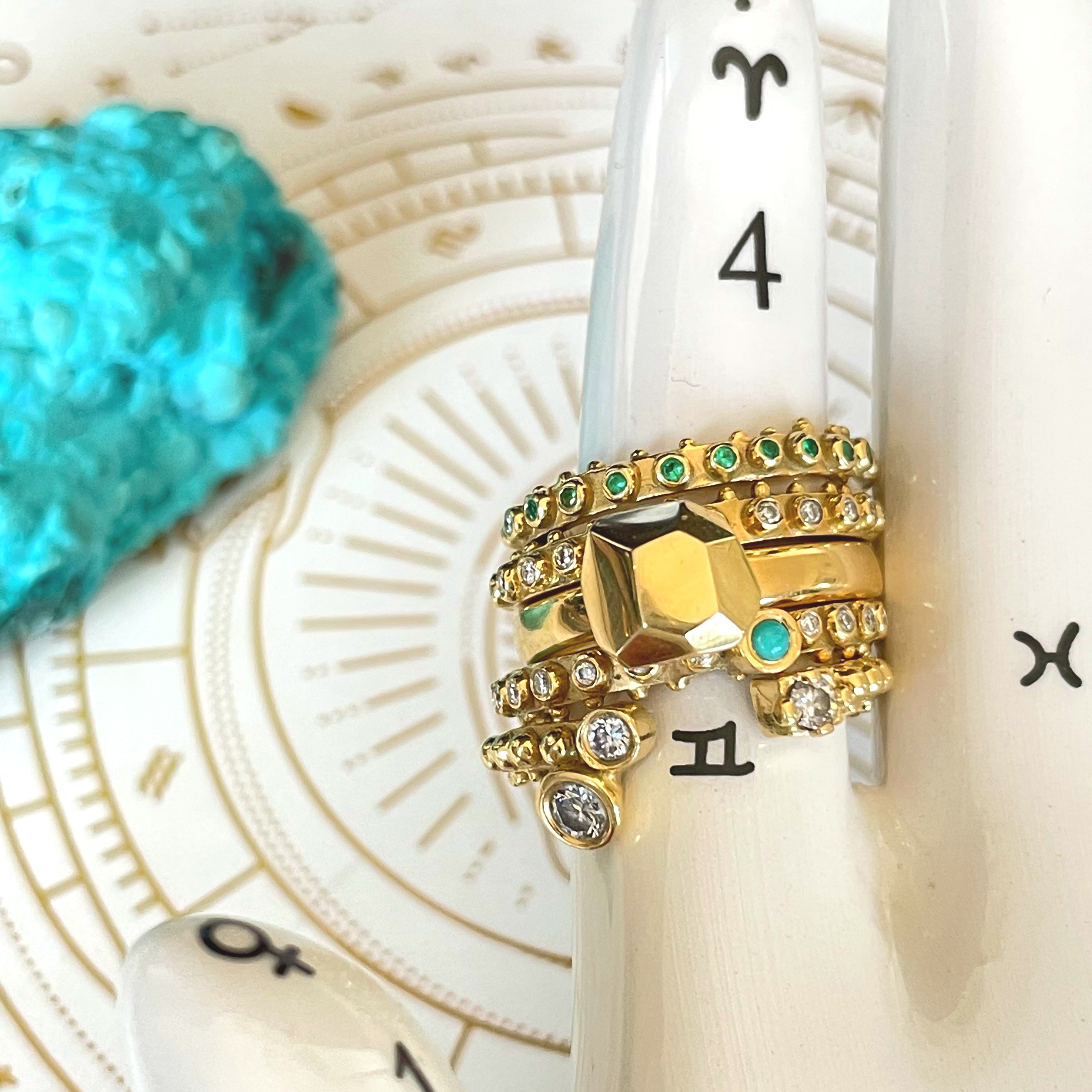 BOHEME HALF-ETERNITY DIAMOND RING 18KR