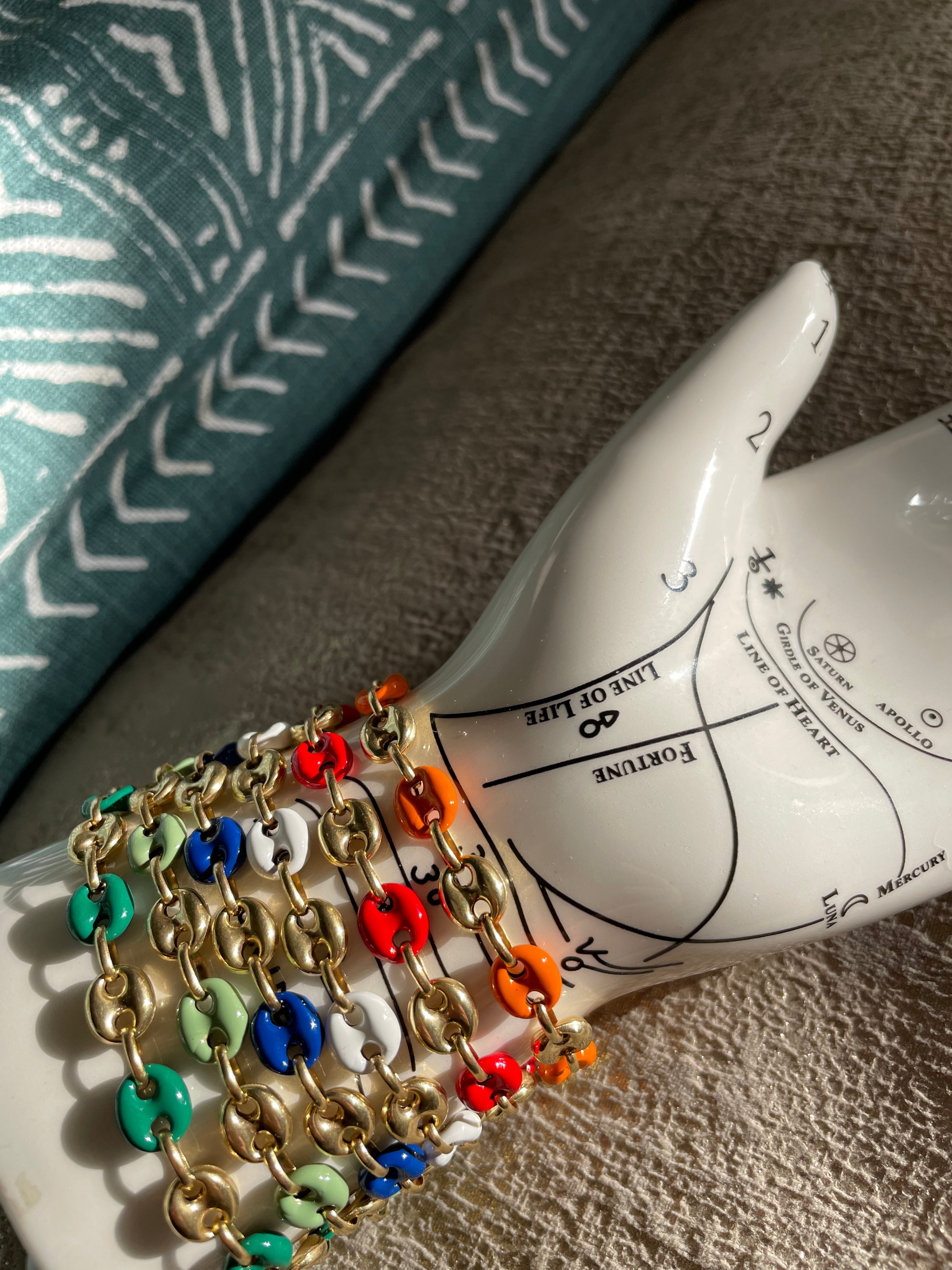 BOHEME GREEN ENAMEL BRACELET MARIN | In-Stock