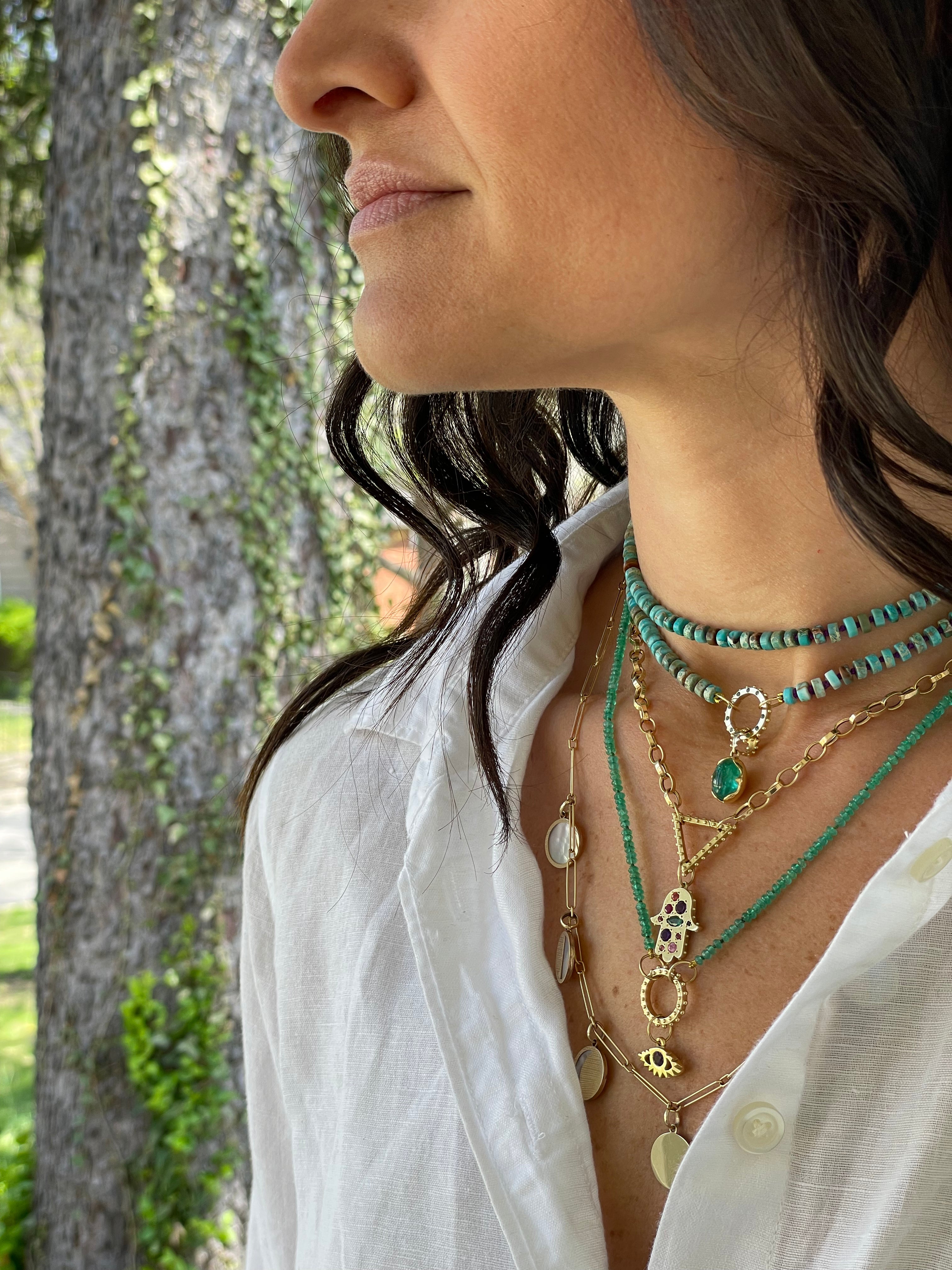 BOHEME TURQUOISE SMALL HEISHI STRAND rts