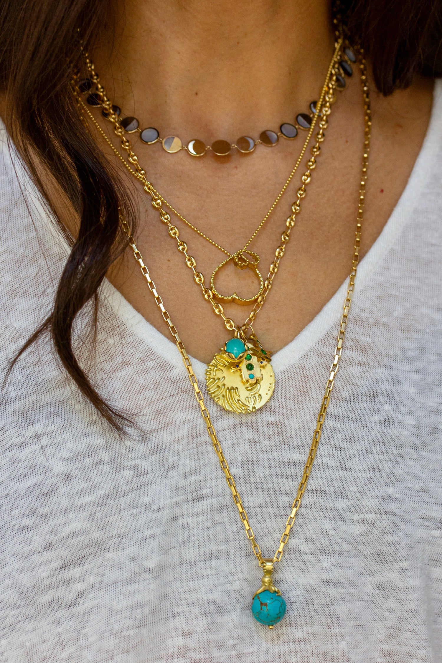 BOHEME TURQUOISE MATTE OCTOPUS CHARM