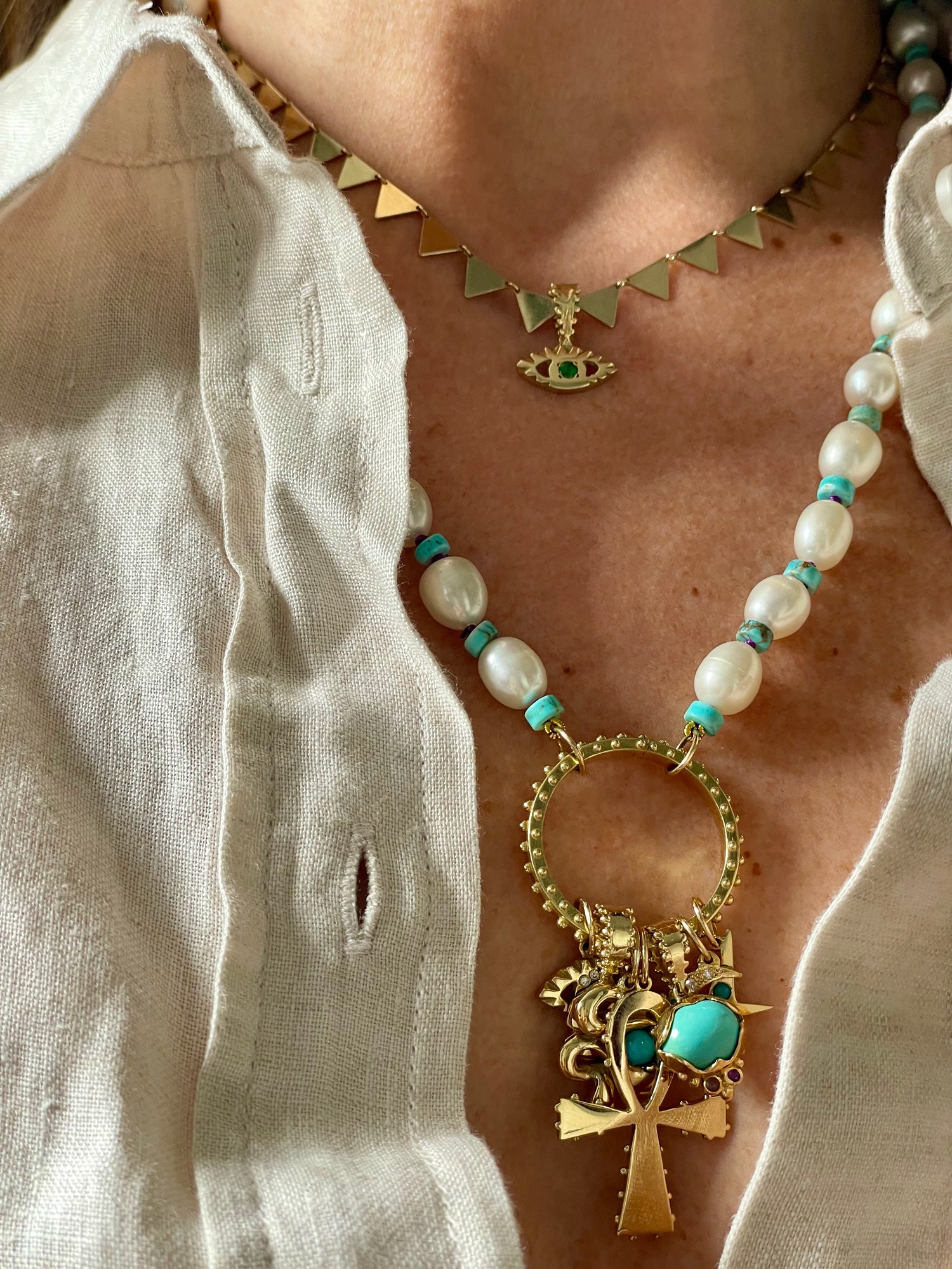 BOHEME TSAVORITE THIRD EYE CHARM | Crafted-to-Order