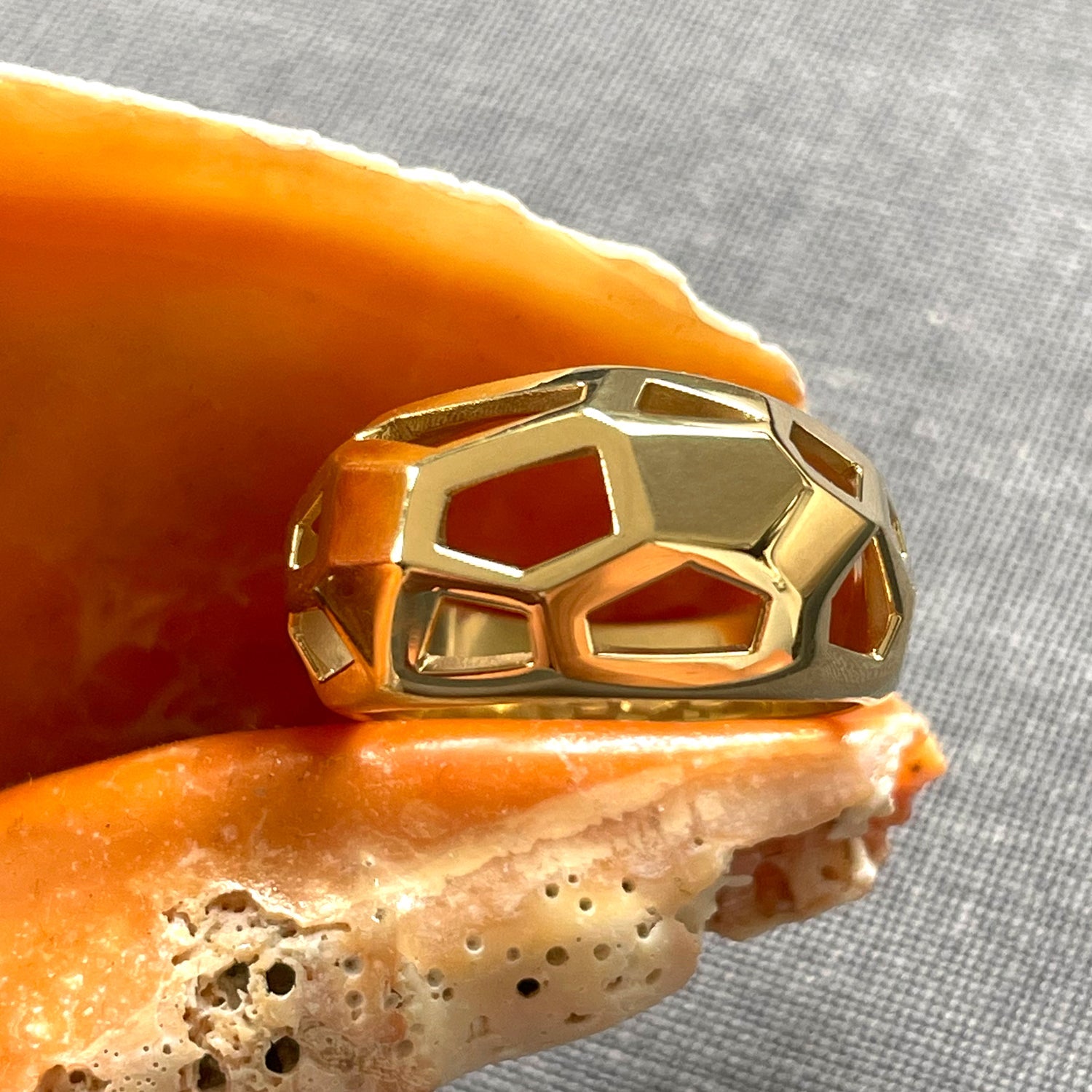 FACETTE PETITE CAGE RING | In-Stock