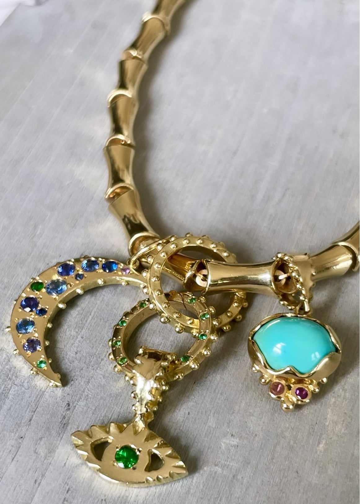 BOHEME TSAVORITE THIRD EYE CHARM | Crafted-to-Order