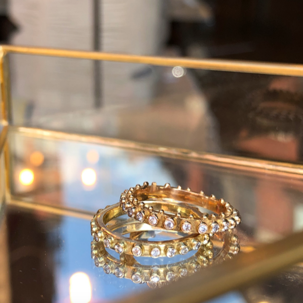 BOHEME HALF-ETERNITY DIAMOND RING 18KR