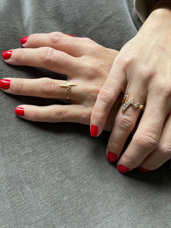 AMOUR HEARTBEAT RING 18KR