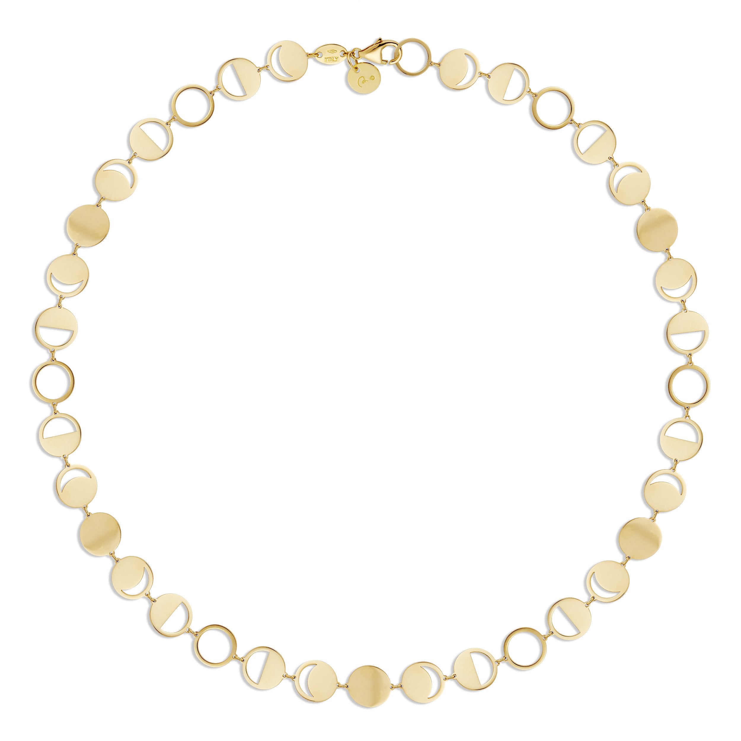 BOHEME CONFETTI LUNE OR 18KY CHAIN rts