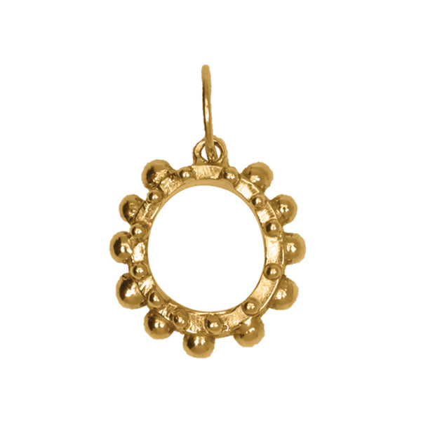 BOHEME SOLID GOLD INITIAL CHARM | Crafted-to-Order