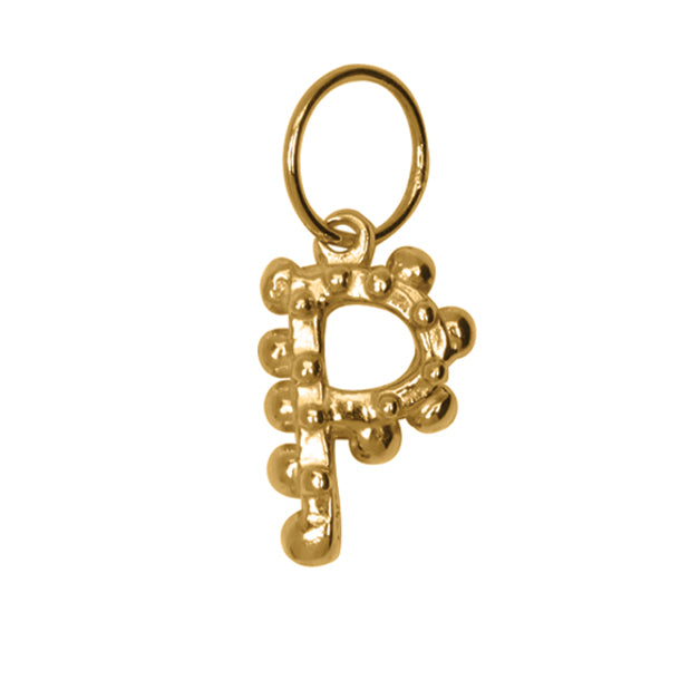 BOHEME SOLID GOLD INITIAL CHARM | Crafted-to-Order