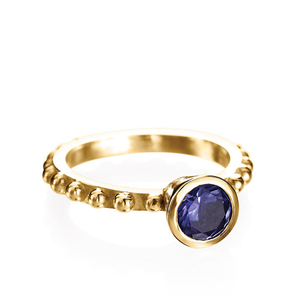 BOHEME SOLITAIRE AMETHYST RING