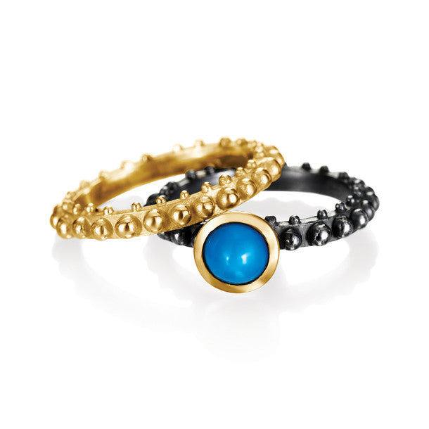 BOHEME END STACK RING