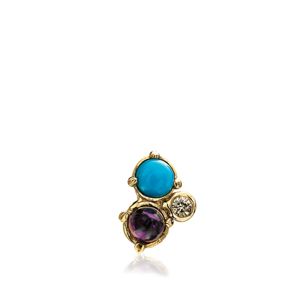 BOHEME GEM CLUSTER SINGLE STUD