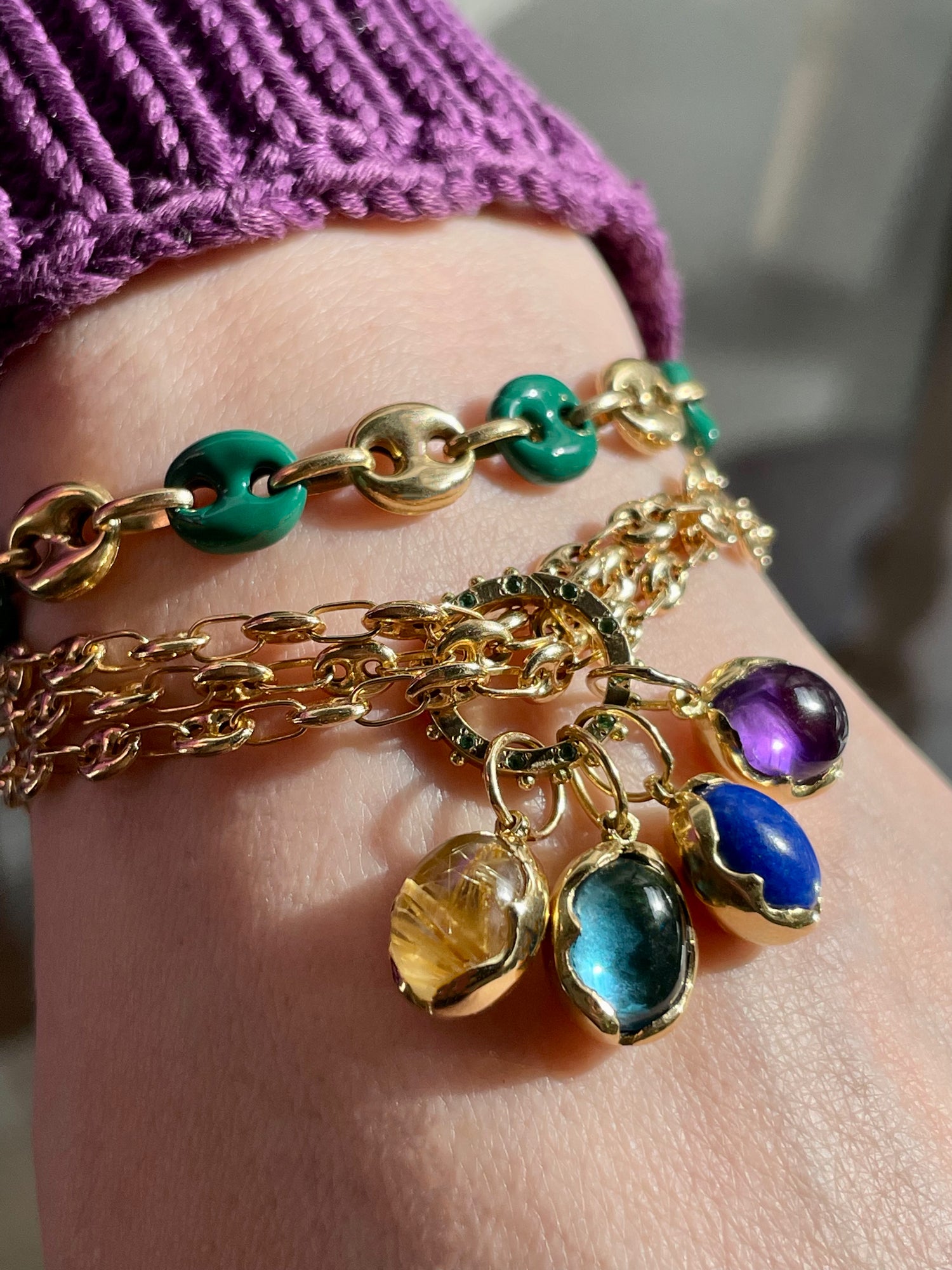 BOHEME TOPAZ LOTUS CHARM | In-Stock