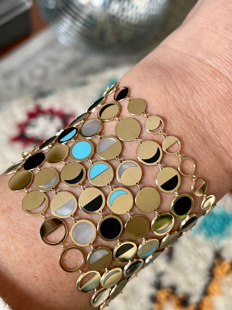 BOHEME CONFETTI LUNE OR BRACELET