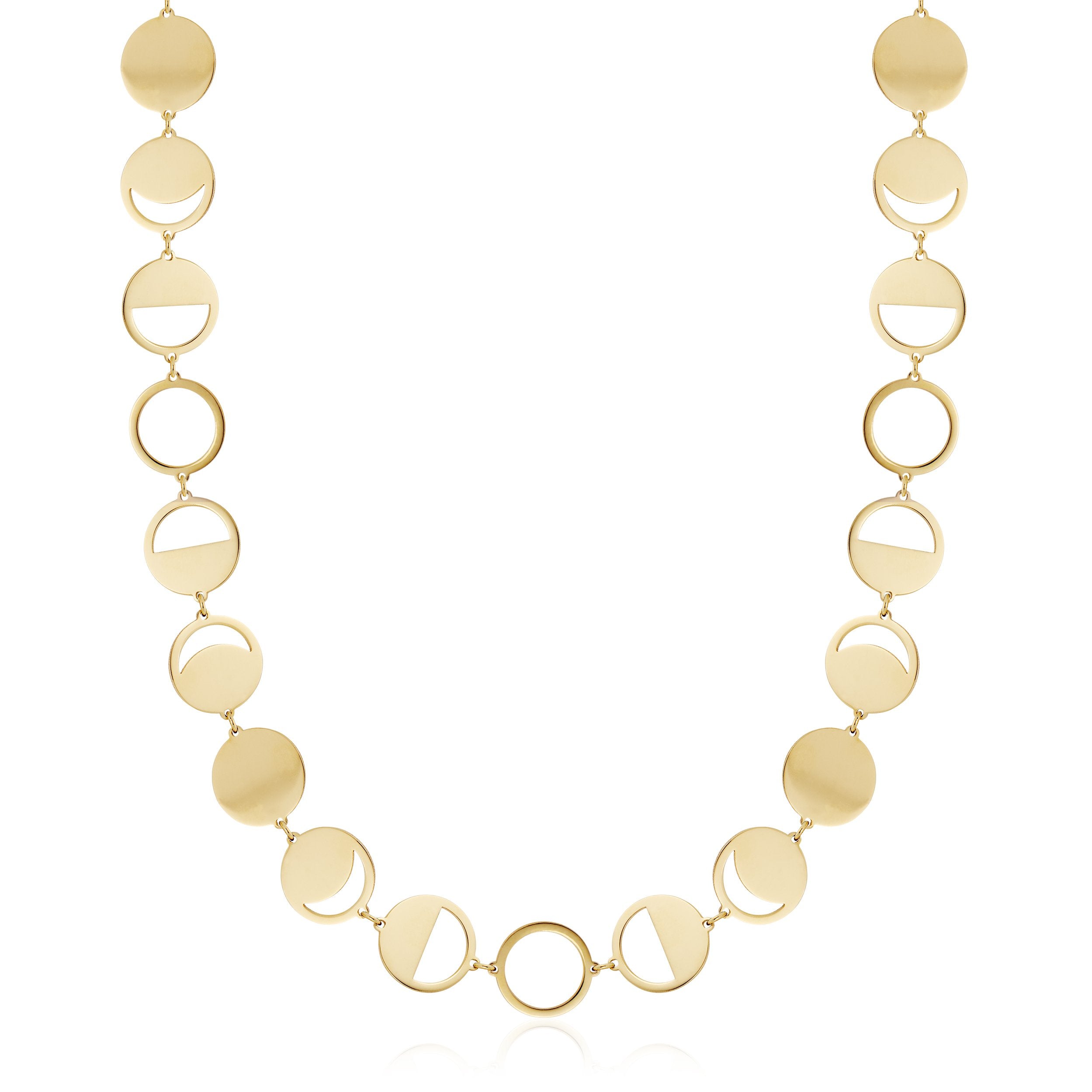 BOHEME CONFETTI LUNE OR 18KY CHAIN rts