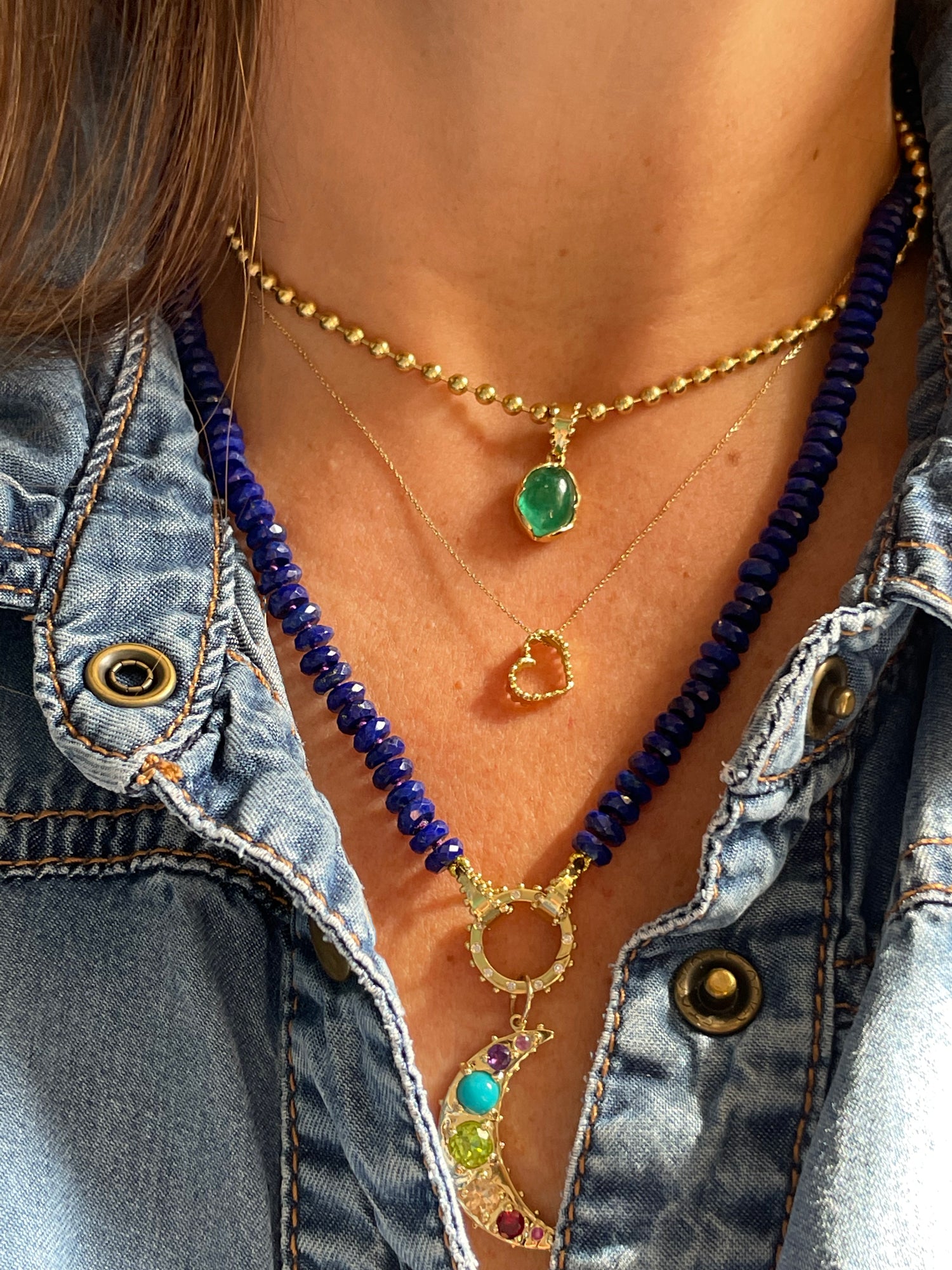 BOHEME RAINBOW GRANDE LUNE CRESCENT CHARM