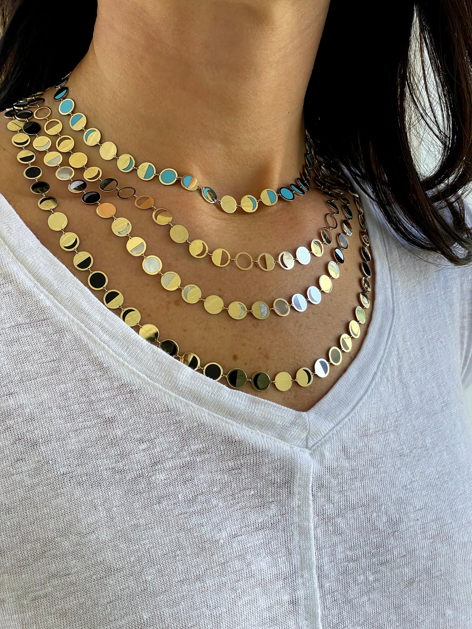 BOHEME CONFETTI LUNE BLEUE CHAIN