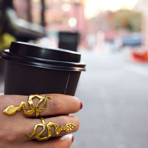 FACETTE SNAKE DIAMOND RING | Crafted-to-Order