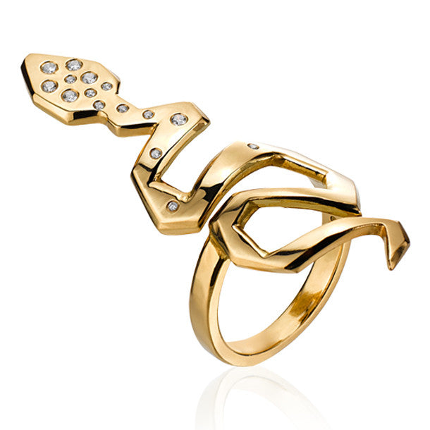 FACETTE SNAKE DIAMOND RING | Crafted-to-Order
