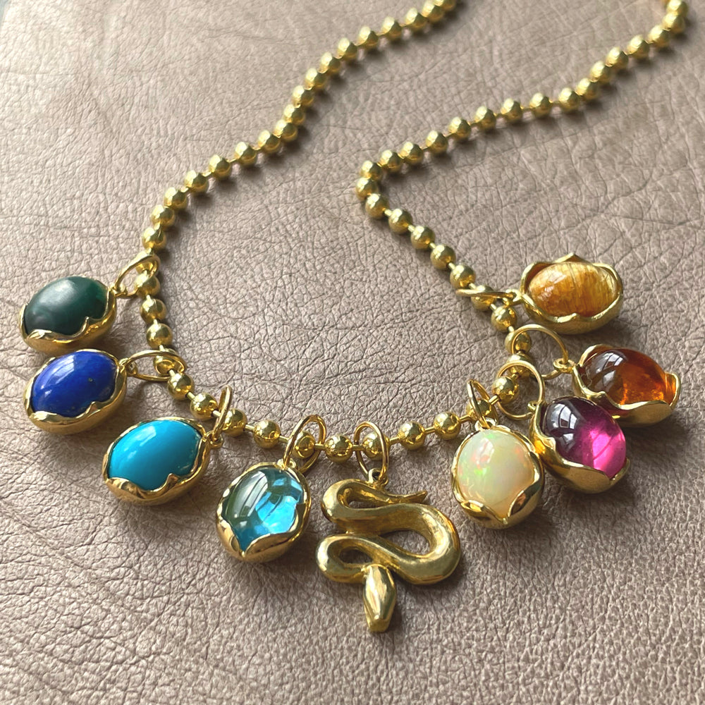 BOHEME TOPAZ LOTUS CHARM | In-Stock