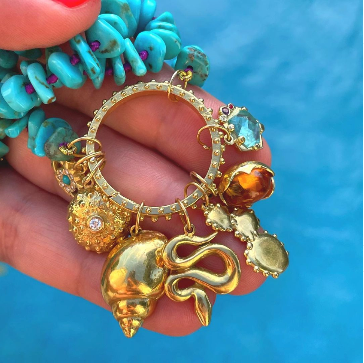 BOHEME DIAMOND URCHIN CHARM