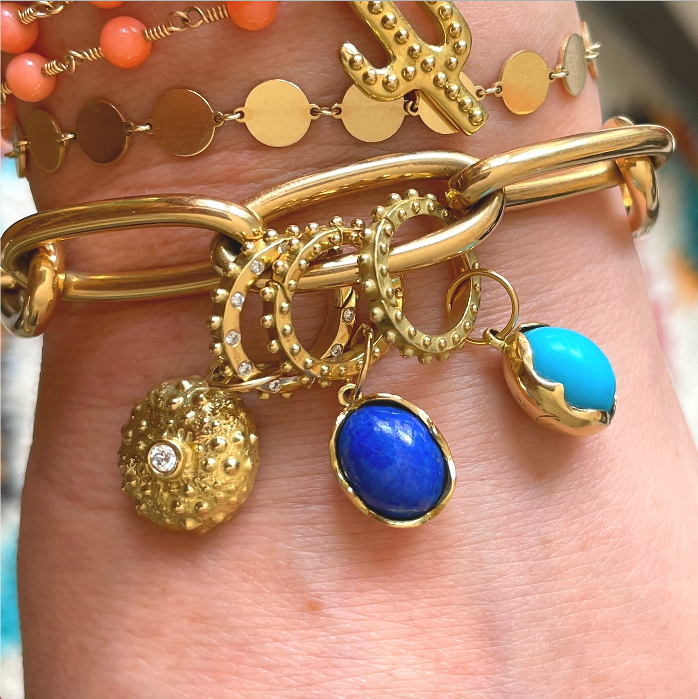 BOHEME SMALL CLICKER CHARM Yellow Gold | Crafted-to-Order