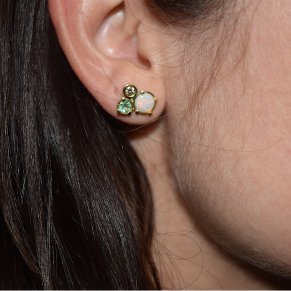 BOHEME GEM CLUSTER SINGLE STUD