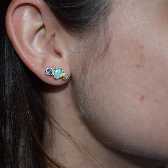 BOHEME GEM CLUSTER SINGLE STUD